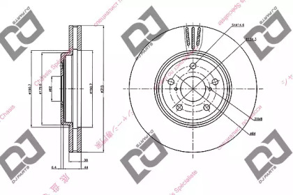 Тормозной диск DJ PARTS BD2029